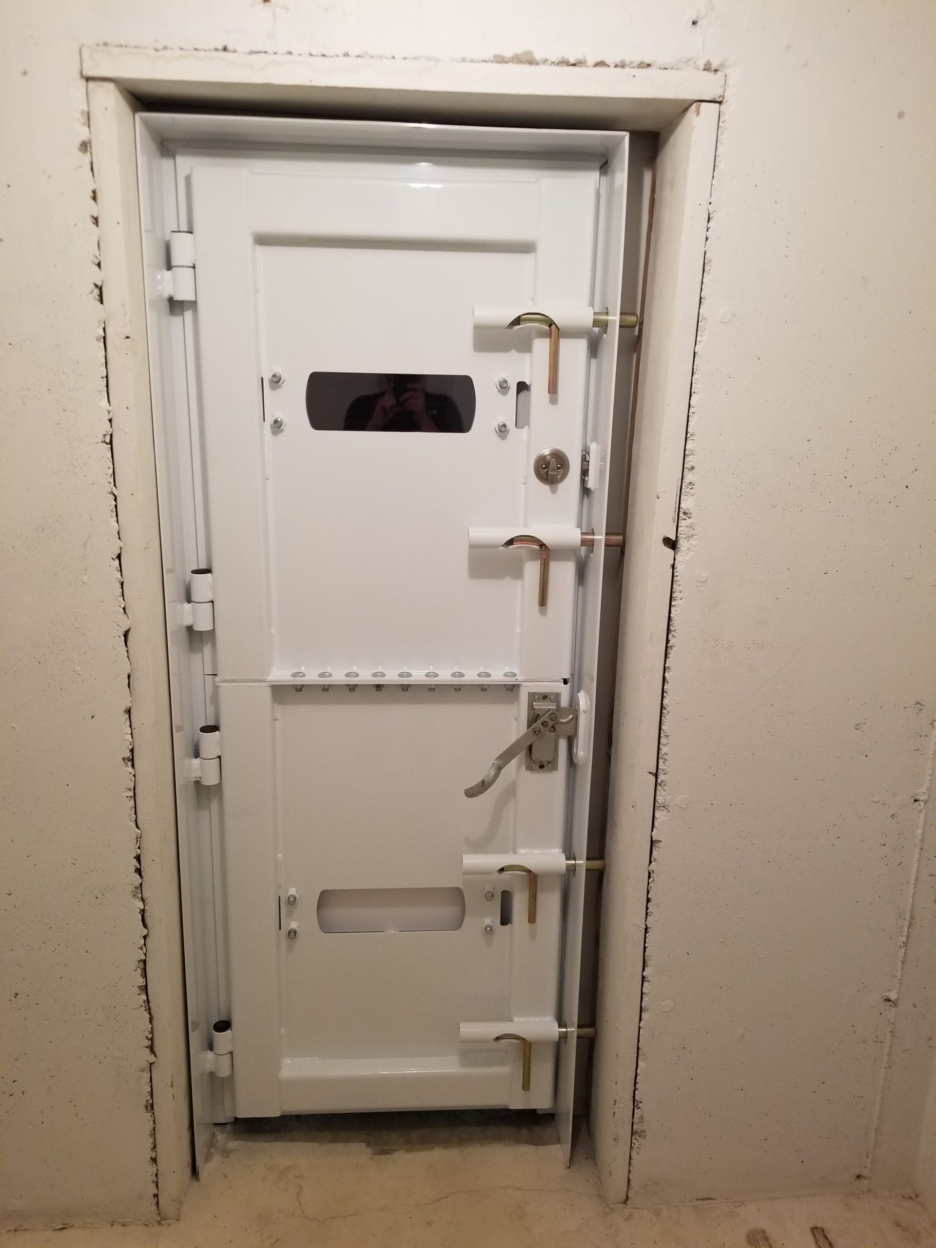 storm shelter door locks